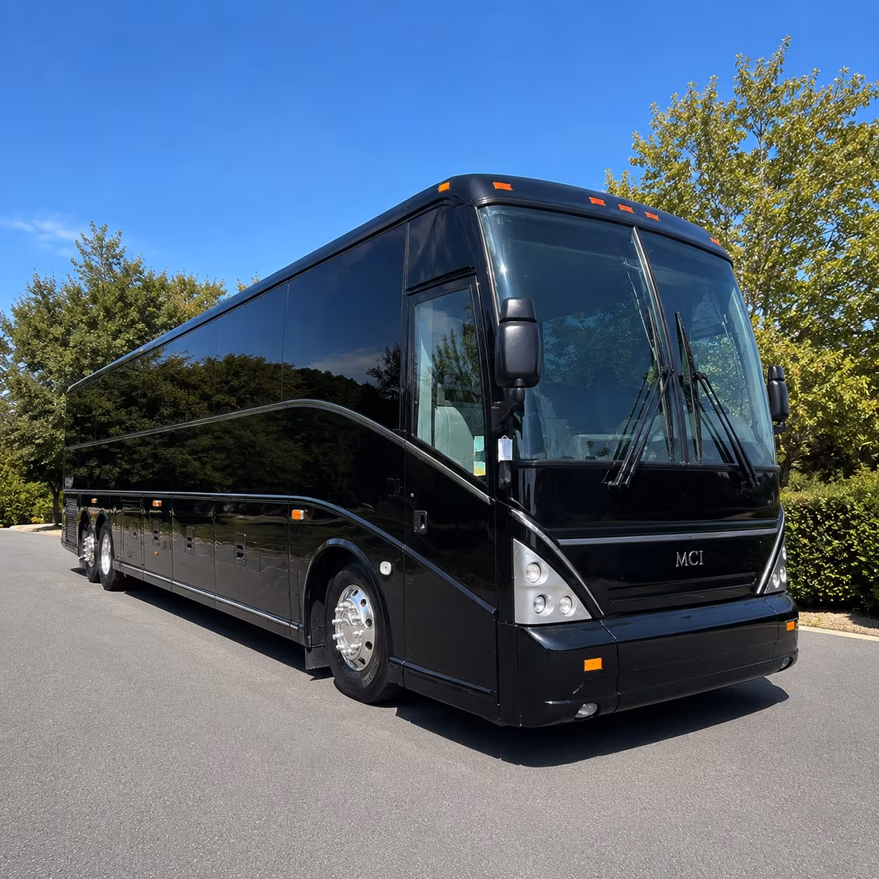 denver charter bus services exterior